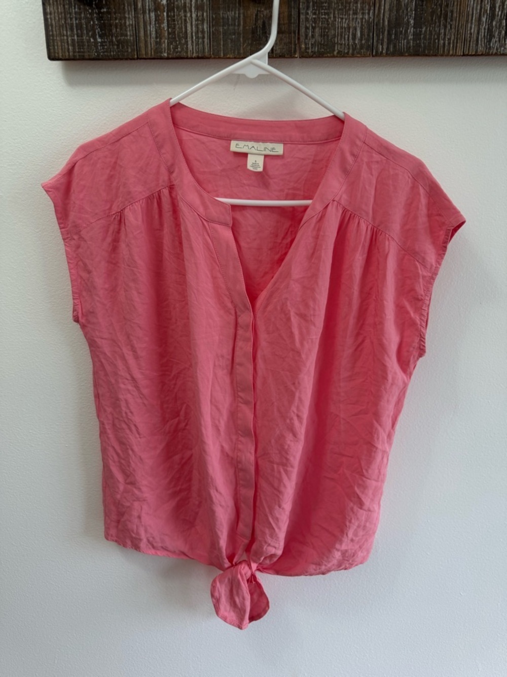 Emaline, pink women's top/blouse small